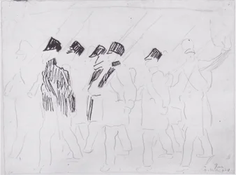 Ausziehende Soldaten
